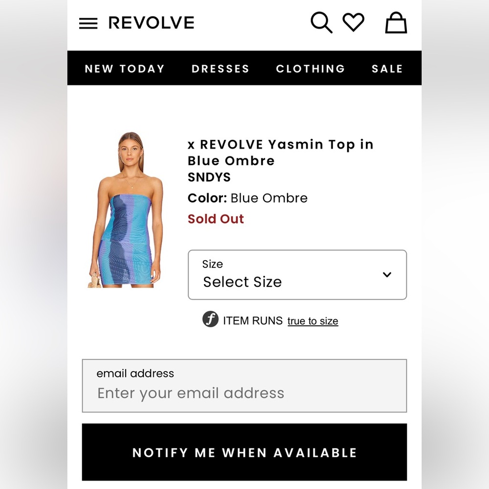 REVOLVE x SNDYS Yasmin Top & Bottom - Blue Ombre - Picture 4 of 4